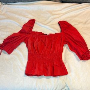H&M divided Red Cropped stylish shirt